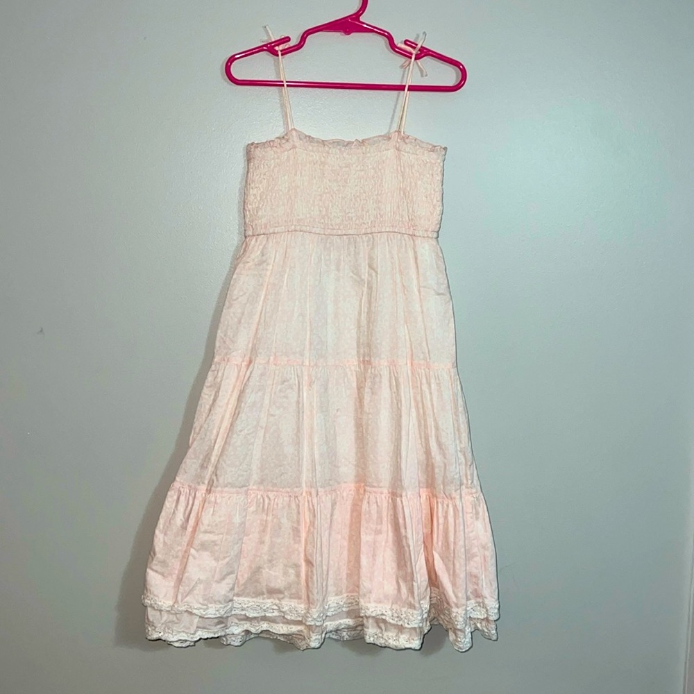 Squareneck Tiered Midi Dress. - Picture 1 of 11